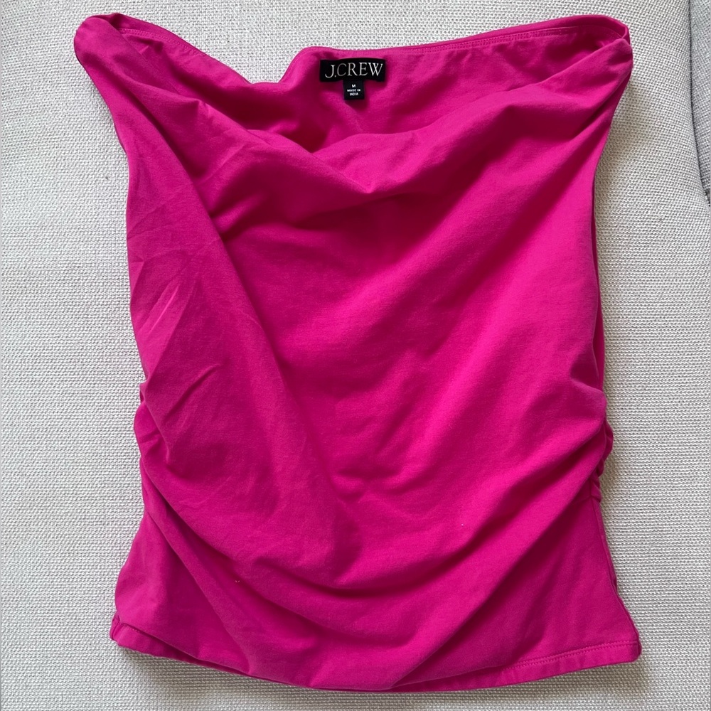 J. Crew Hot Pink Strapless Camisole